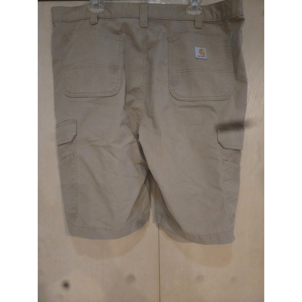 Carhartt Force Relaxed Fit Ripstop Cargo Work Shorts Mens 40 Khaki BS3543-M - Picture 3 of 7